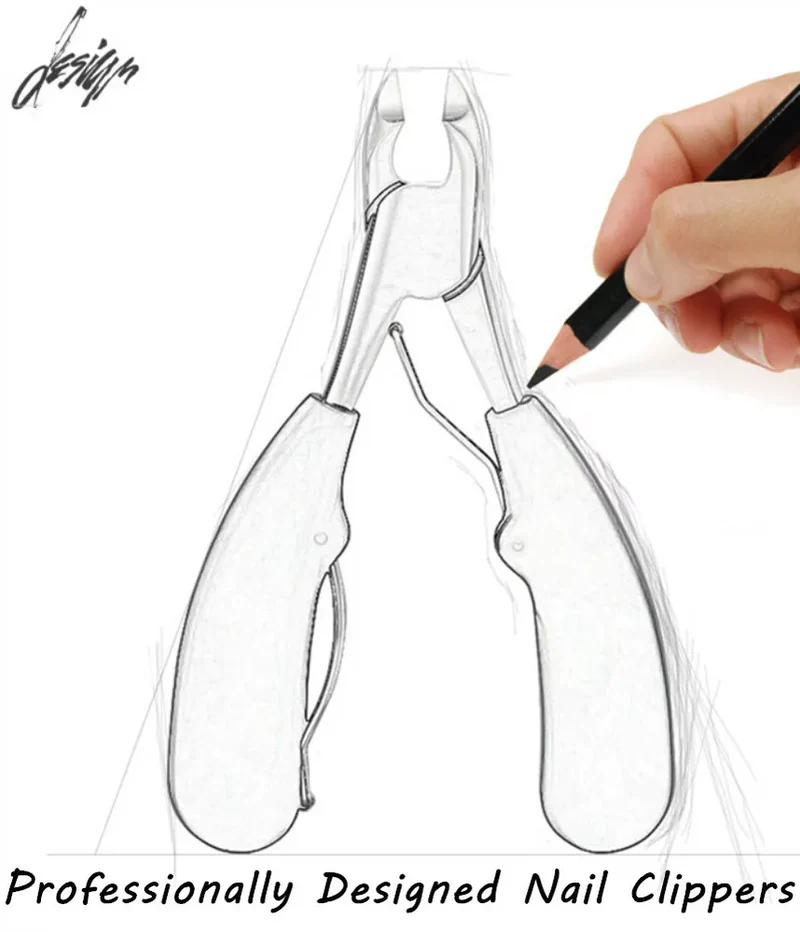 Nail Clipper for the Elderly, Sharp, Ergonomic and Ideal for Thick Nails