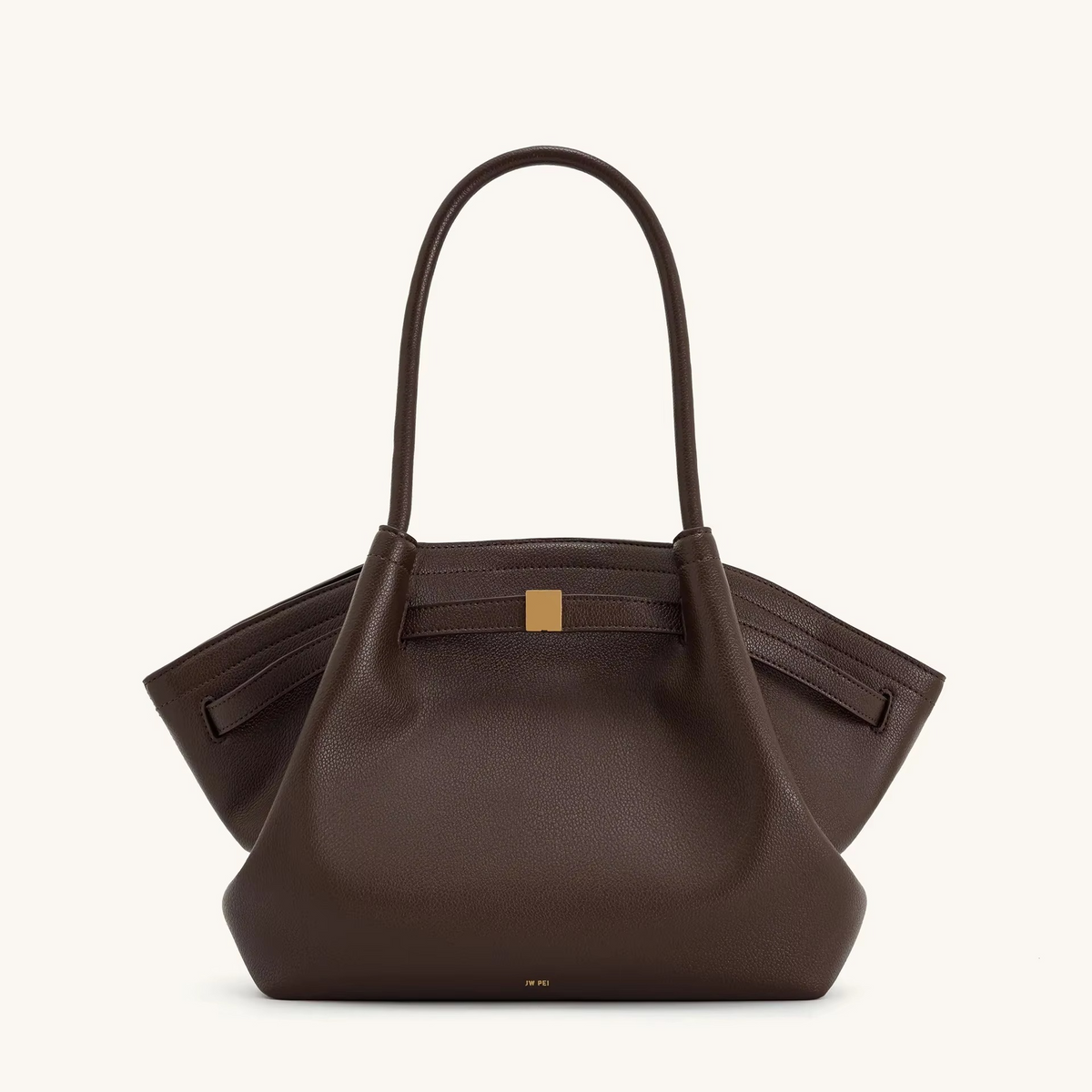 Hana Faux Suede Shoulder Bag with Look and Large Capacity