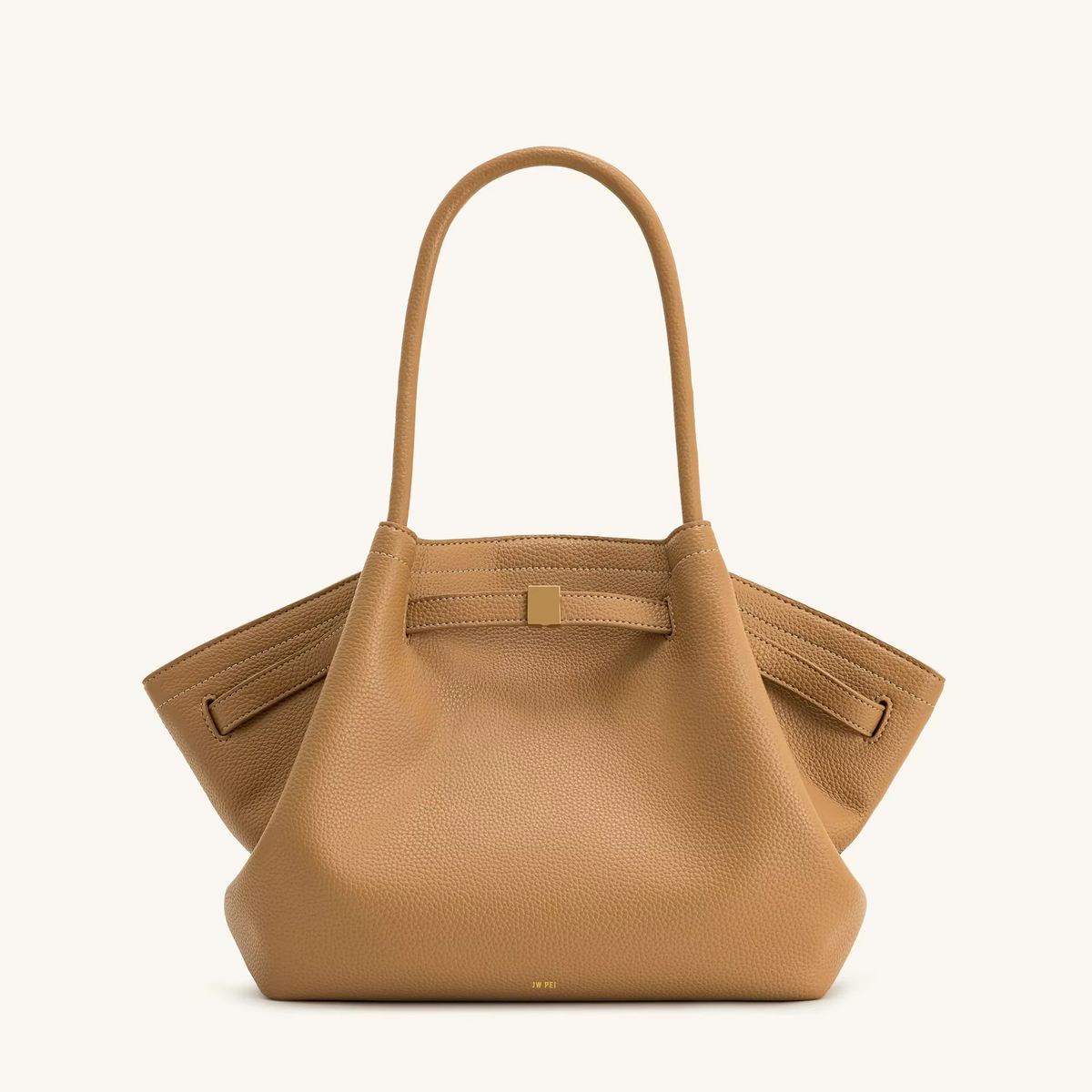 Hana Faux Suede Shoulder Bag with Look and Large Capacity